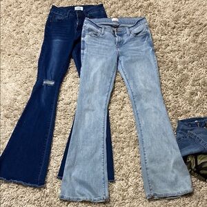 Women's Blue Flare Jeans